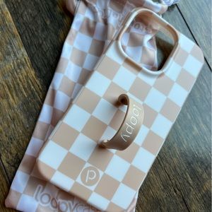 iPhone 14 Pro Checkered Case (sand)